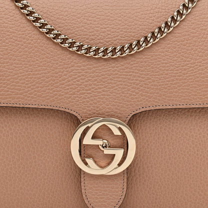 Gucci Dollar Calfskin Interlocking G Shoulder Bag Camelia 8 of 10
