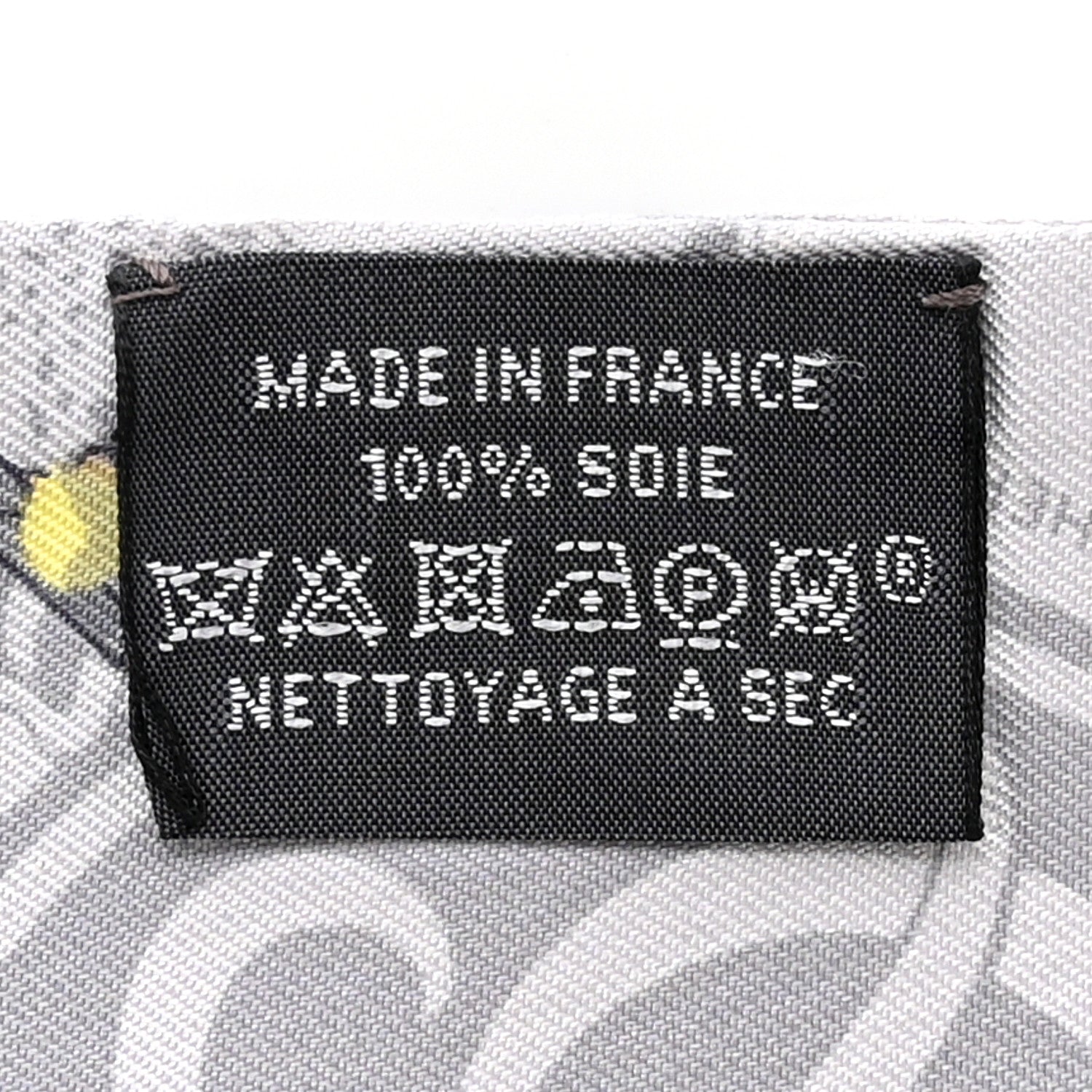 Hermes Silk Ex-Libris Les Parisie Twilly Gris Perle Jaune Soufre 3 of 4