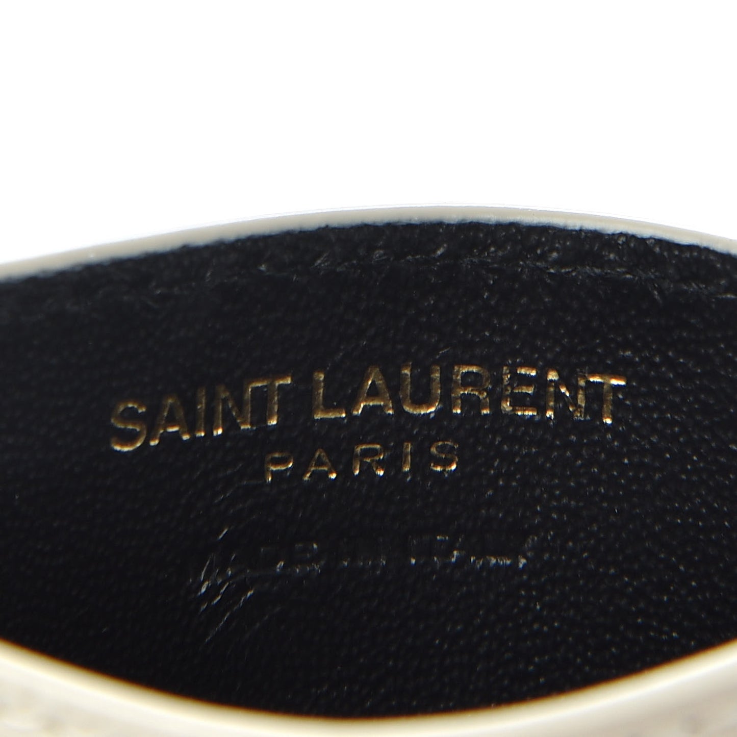 Grain De Poudre Matelasse Chevron Monogram Credit Card Case Crema Soft