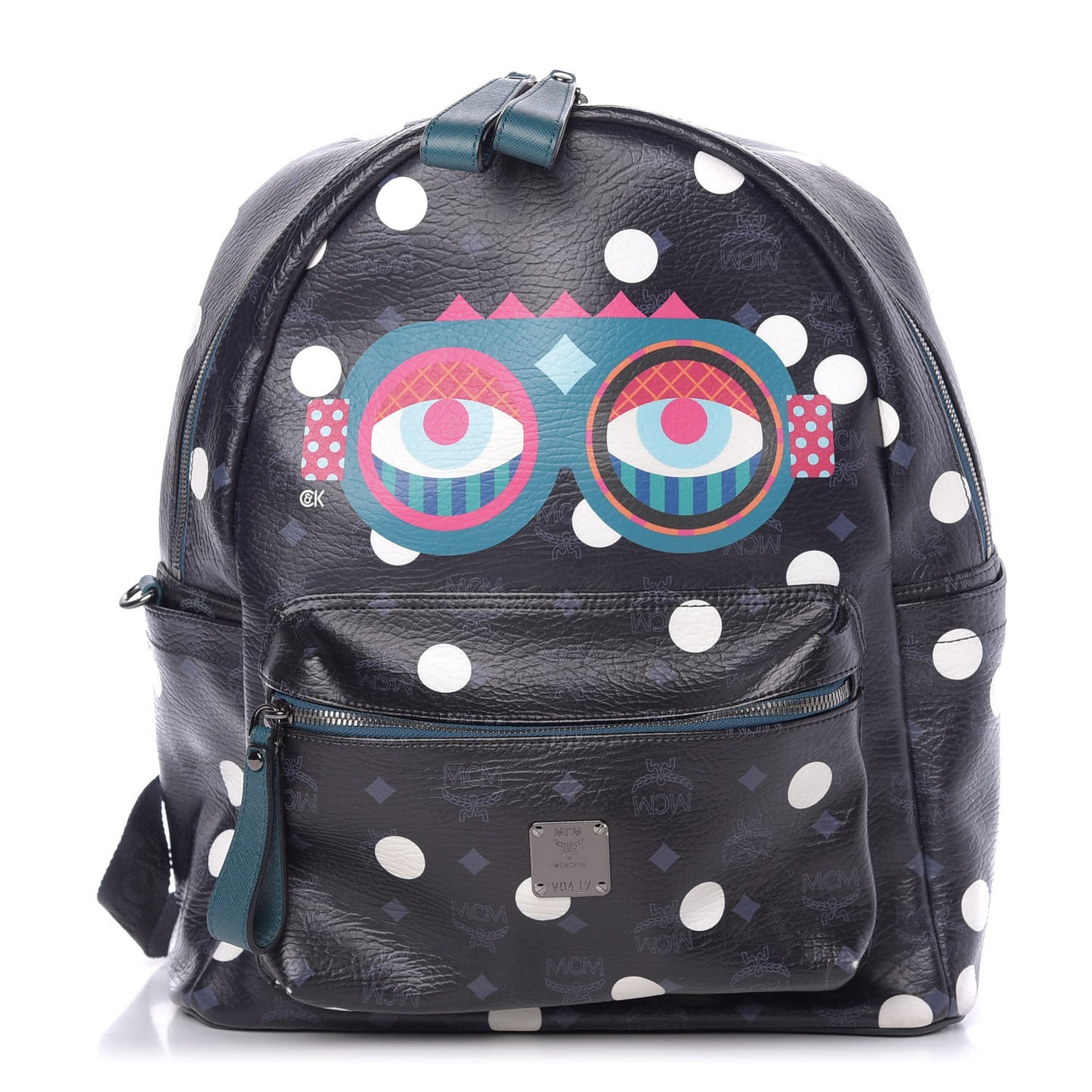 Wrinkled Visetos Small Craig & Karl Beyond Snowdome Backpack Black