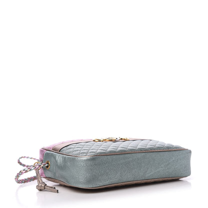 Gucci Laminated Nappa Trapuntata Small Zumi Shoulder Bag Rosa Lago Rame 4 of 10