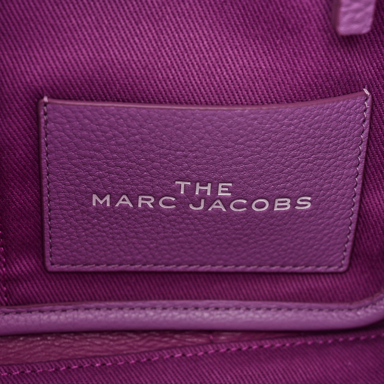 Marc Jacobs Grained Calfskin Medium The Tote Bag Regal Orchid 6 of 11