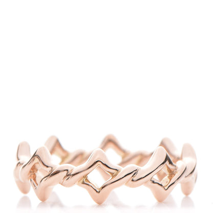 David Yurman 18K Rose Gold 6mm Quatrefoil Stack Ring 54 7 1 of 5