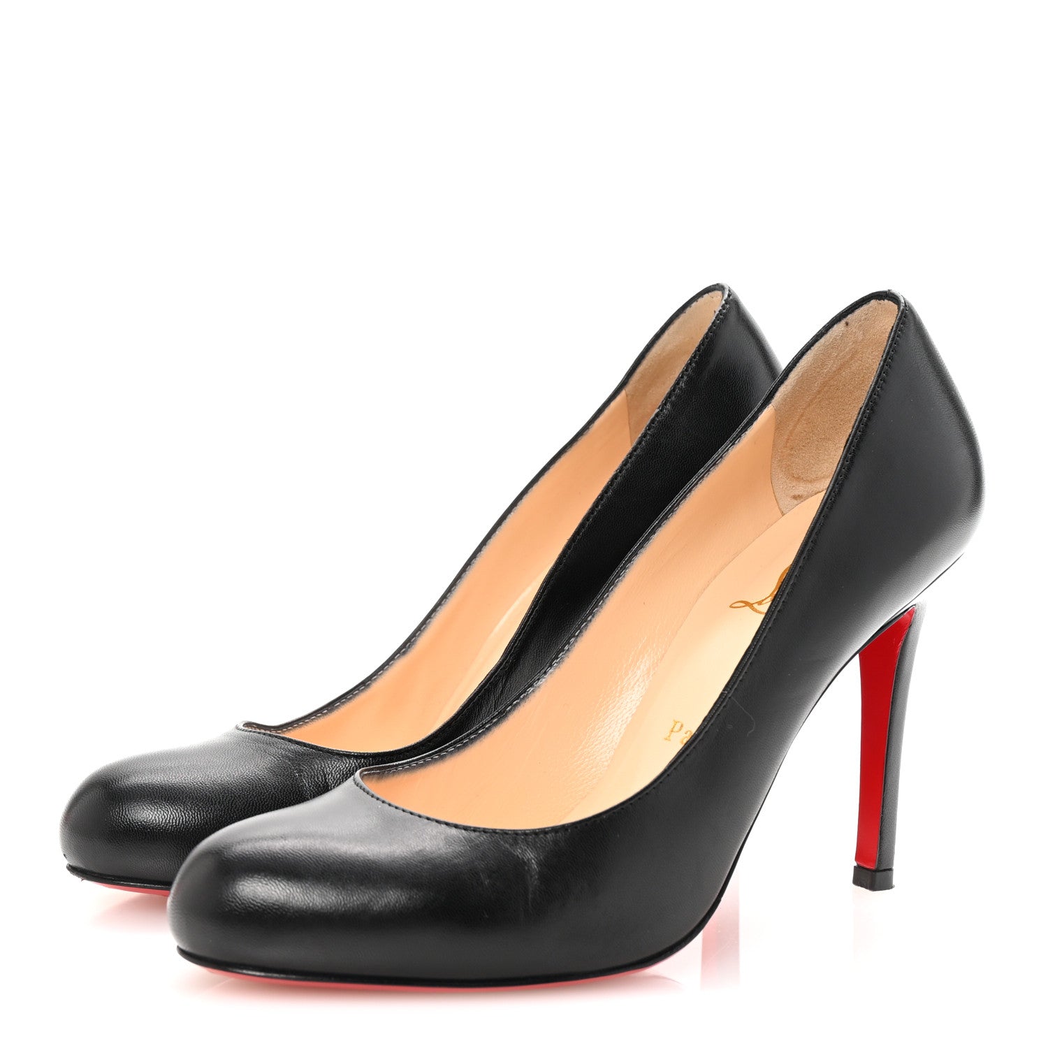 Christian Louboutin Kid Simple 100 Pumps 37 Black 4 of 9