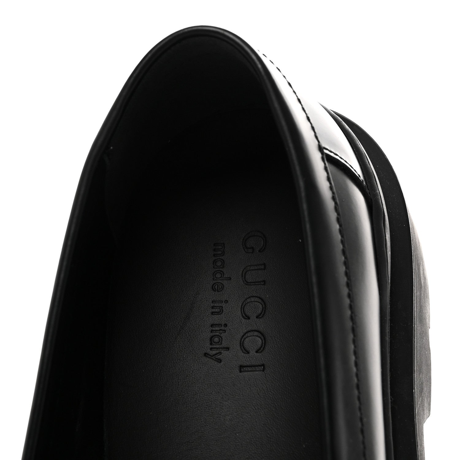 Gucci Sherlin Millennial Ribot Mens Platform Loafers 10 Black 9 of 9