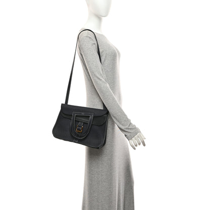 Hermes Taurillon Clemence Halzan 31 GM Bleu Nuit 2 of 10