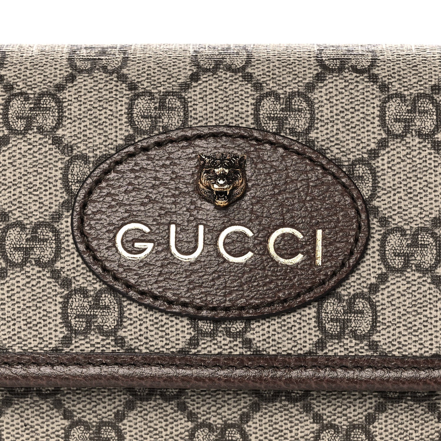 Gucci GG Supreme Monogram Neo Vintage Web Belt Bag Brown 9 of 13