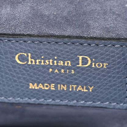 Christian Dior Grained Calfskin Mini Saddle Bag Sky Blue 6 of 11