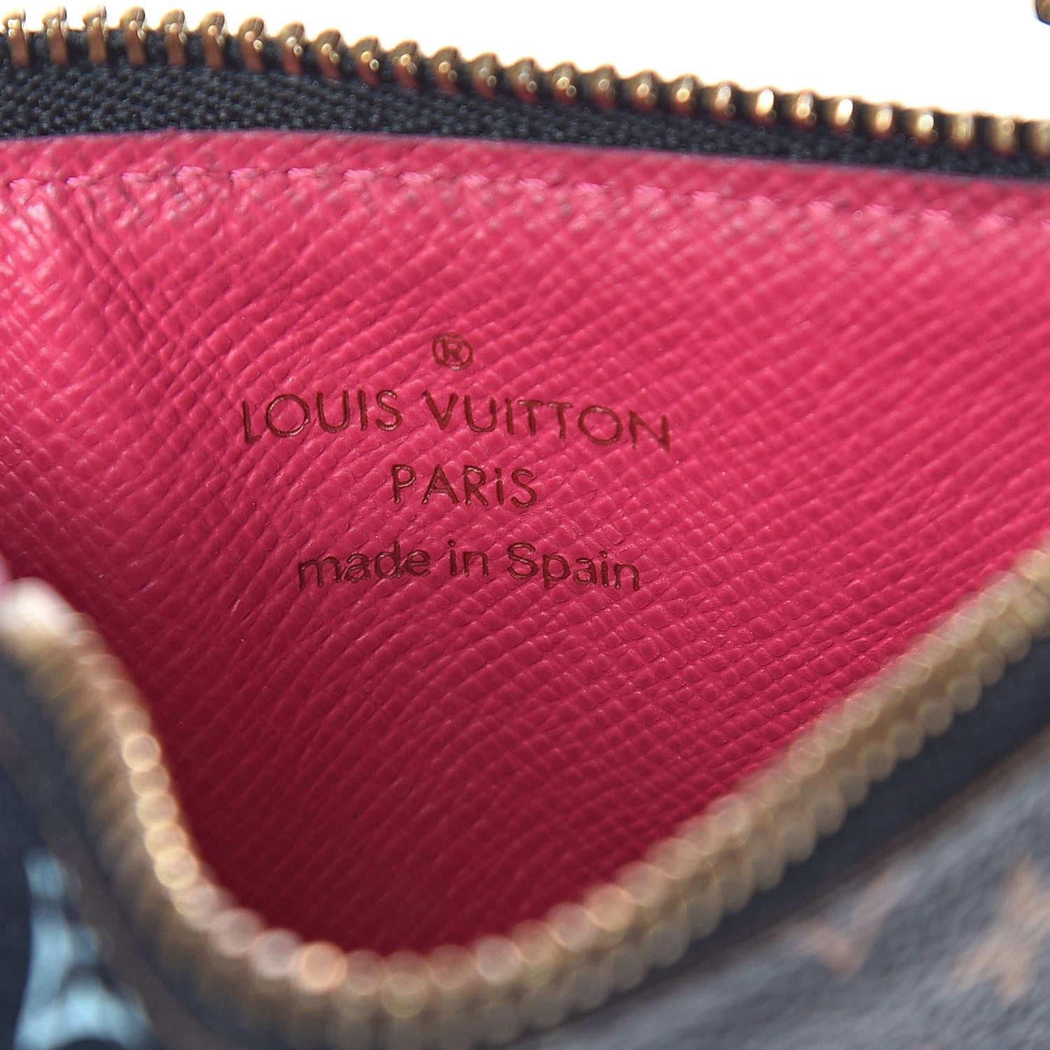 Louis Vuitton Monogram Multicolor Key Pouch Black Grenade 6 of 6