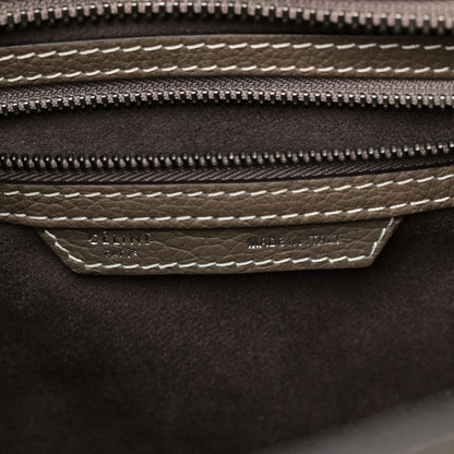 Celine Drummed Calfskin Micro Luggage Souris 6 of 9