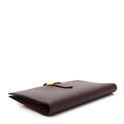 Hermes Epsom Bearn Gusset Wallet Bordeaux 4 of 7
