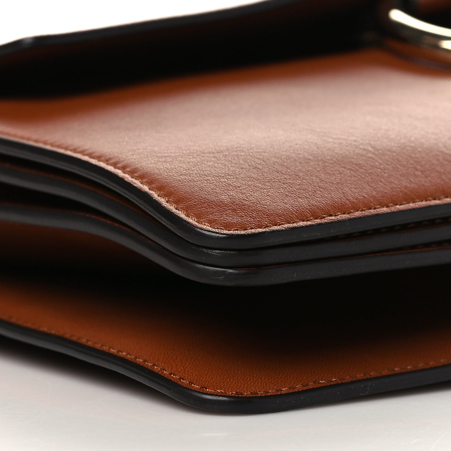 Suede Calfskin Medium Faye Shoulder Bag Tobacco