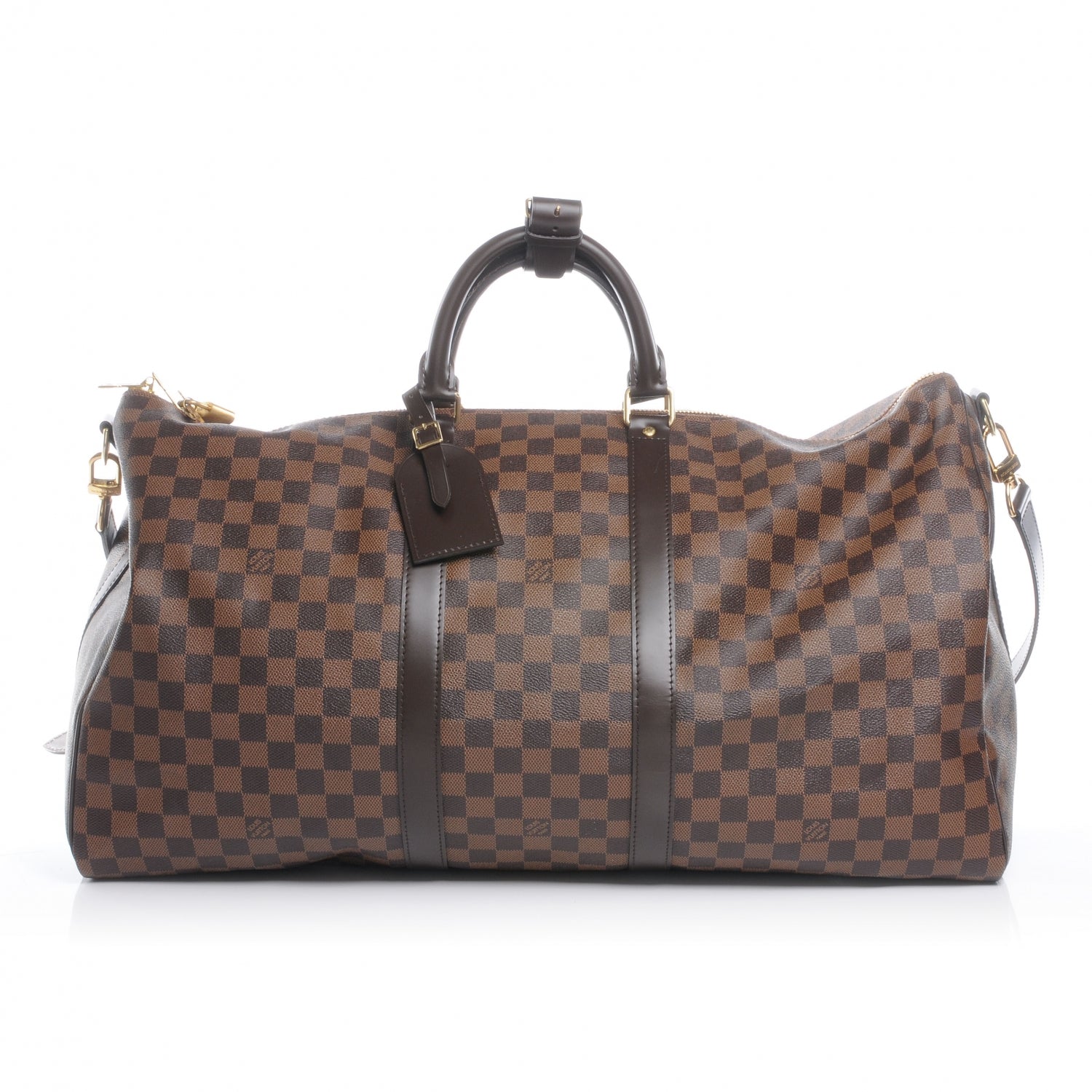 Louis Vuitton Damier Ebene Keepall BandouliÃ¨re 55 1 of 8