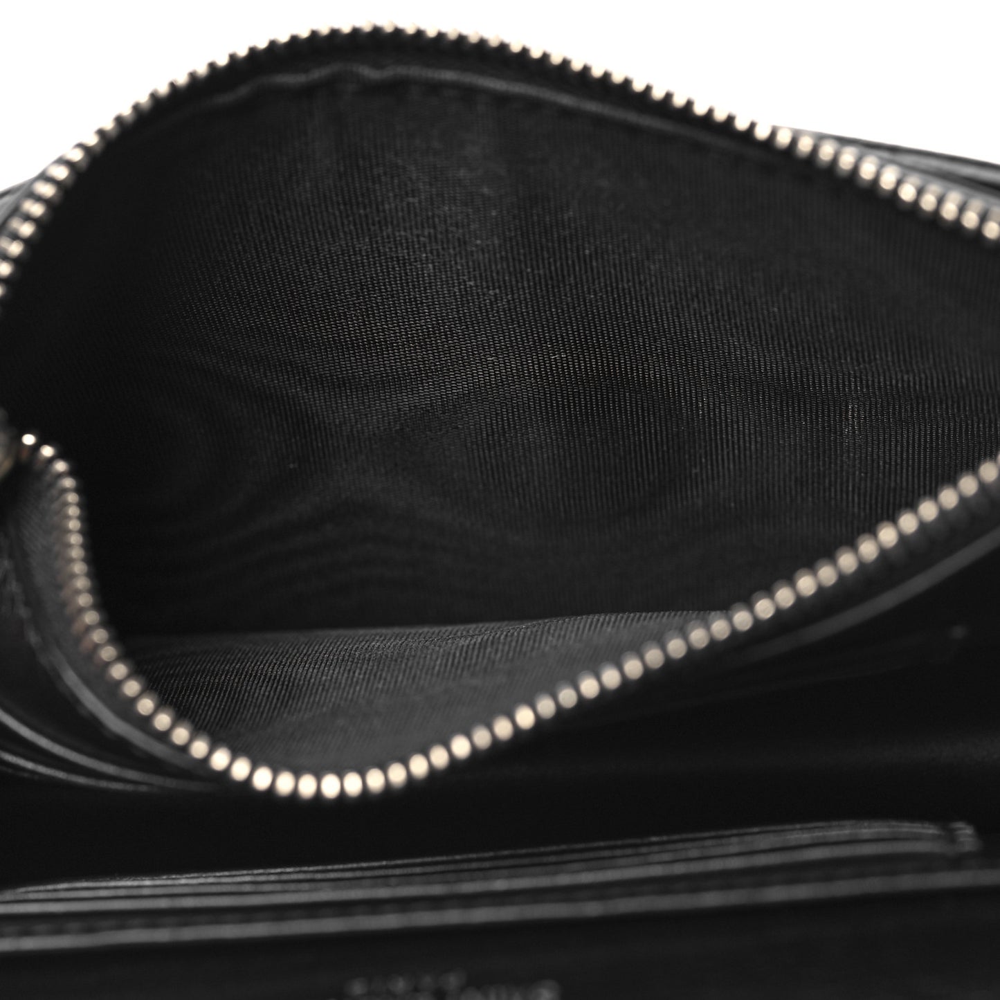 Calfskin Monogram Sunset Chain Wallet Black