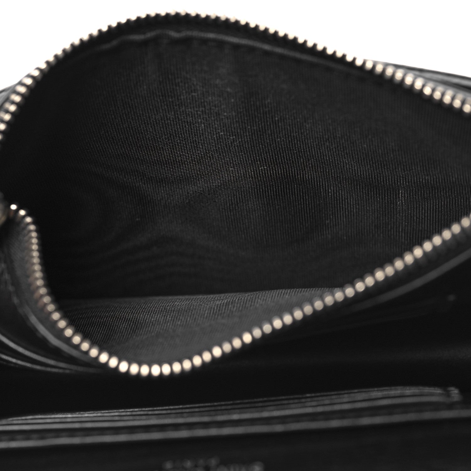 Saint Laurent Calfskin Monogram Sunset Chain Wallet Black 6 of 12