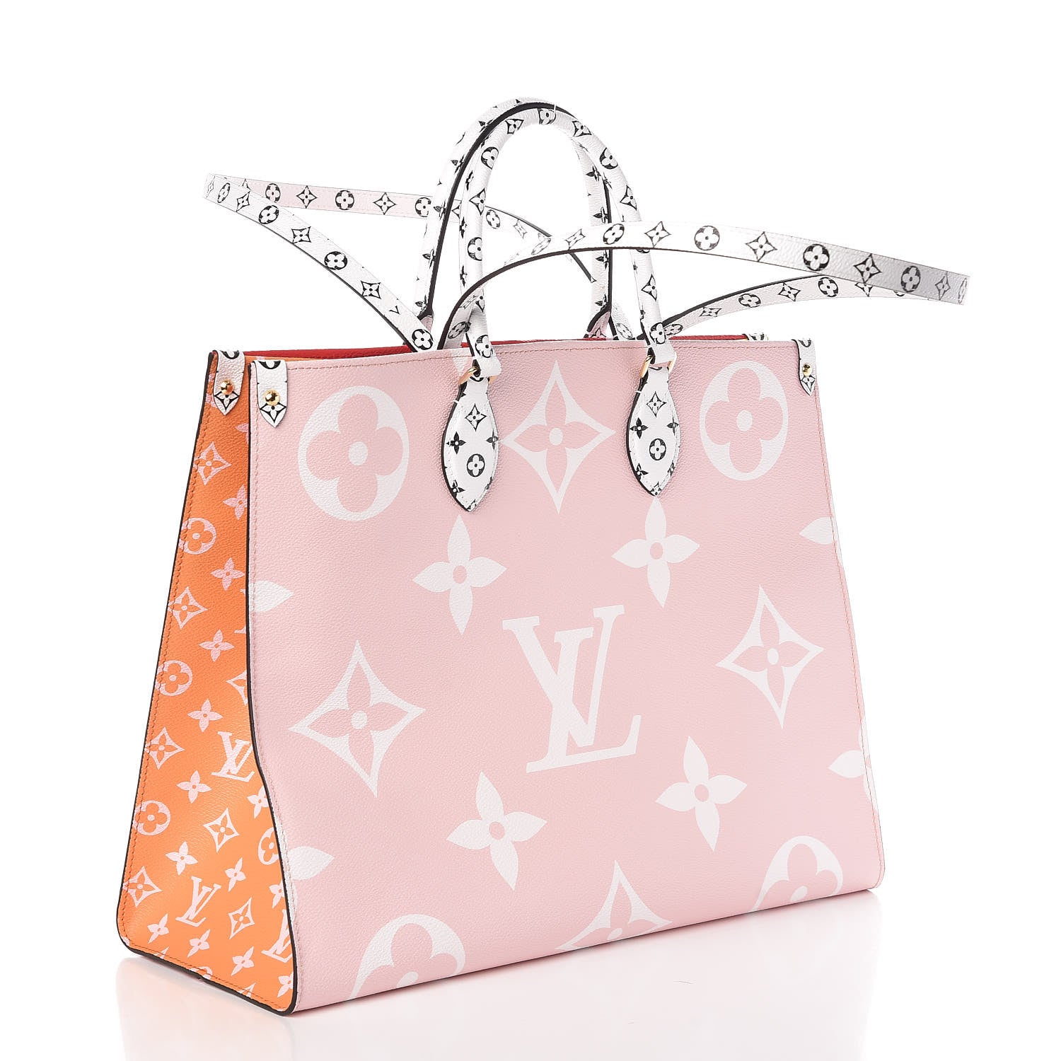 Louis Vuitton Monogram Giant Onthego GM Rouge Rose 4 of 10