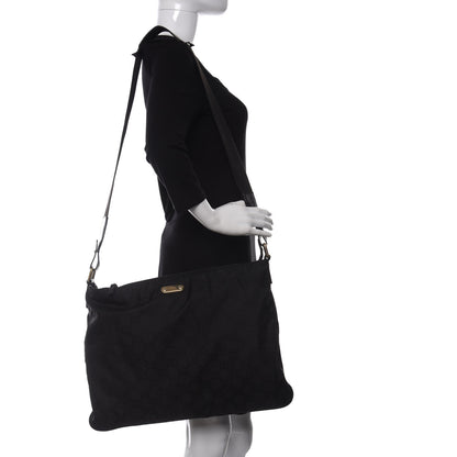 Gucci Nylon Monogram Messenger Black 2 of 11