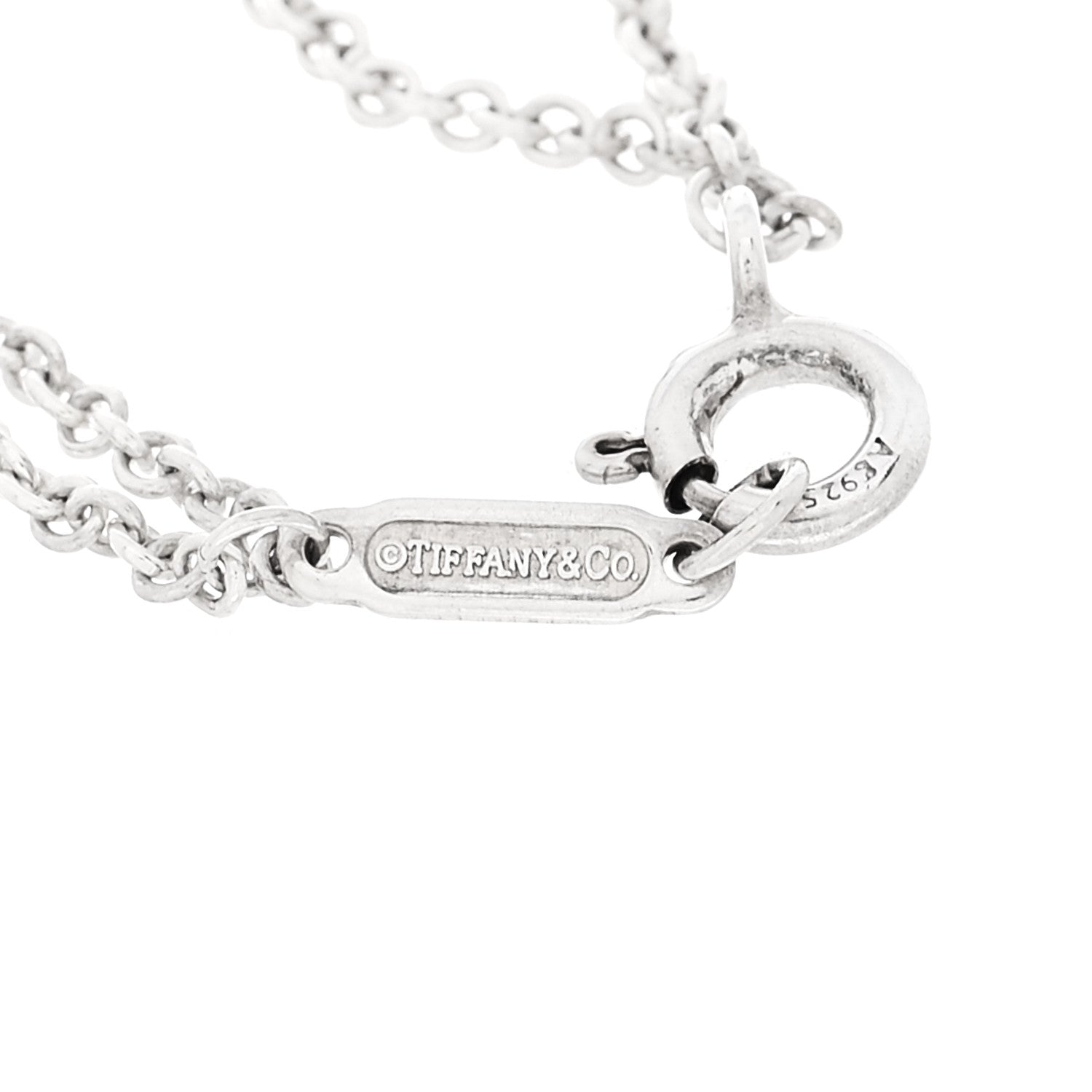 Tiffany Sterling Silver Infinity Double Chain Bracelet 3 of 4