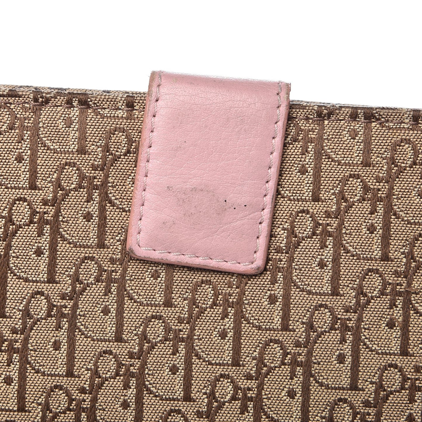 Monogram Long Flap Wallet Pink
