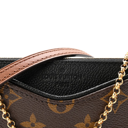 Louis Vuitton Monogram Pallas Clutch Black 7 of 9