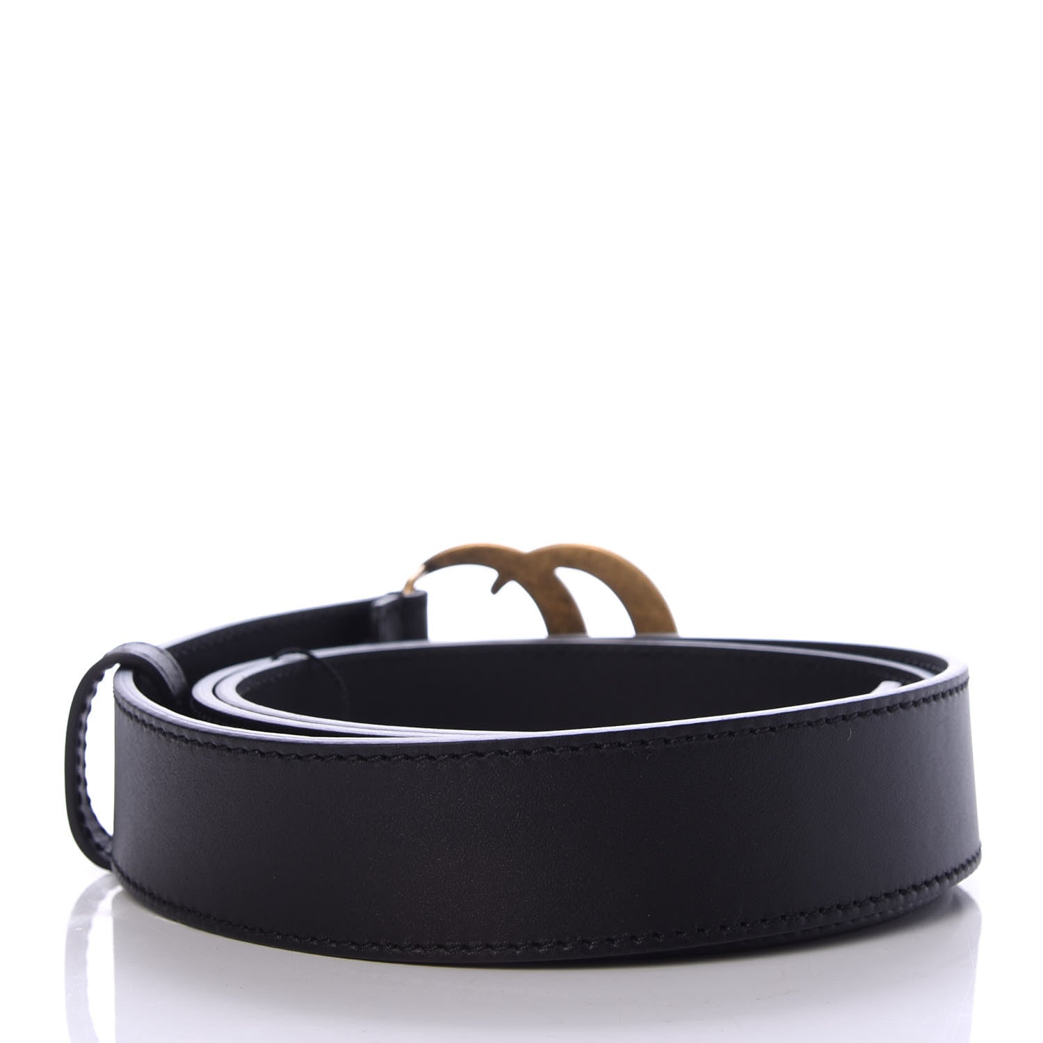 Gucci Calfskin Double G 30mm Belt 90 36 Black 2 of 4