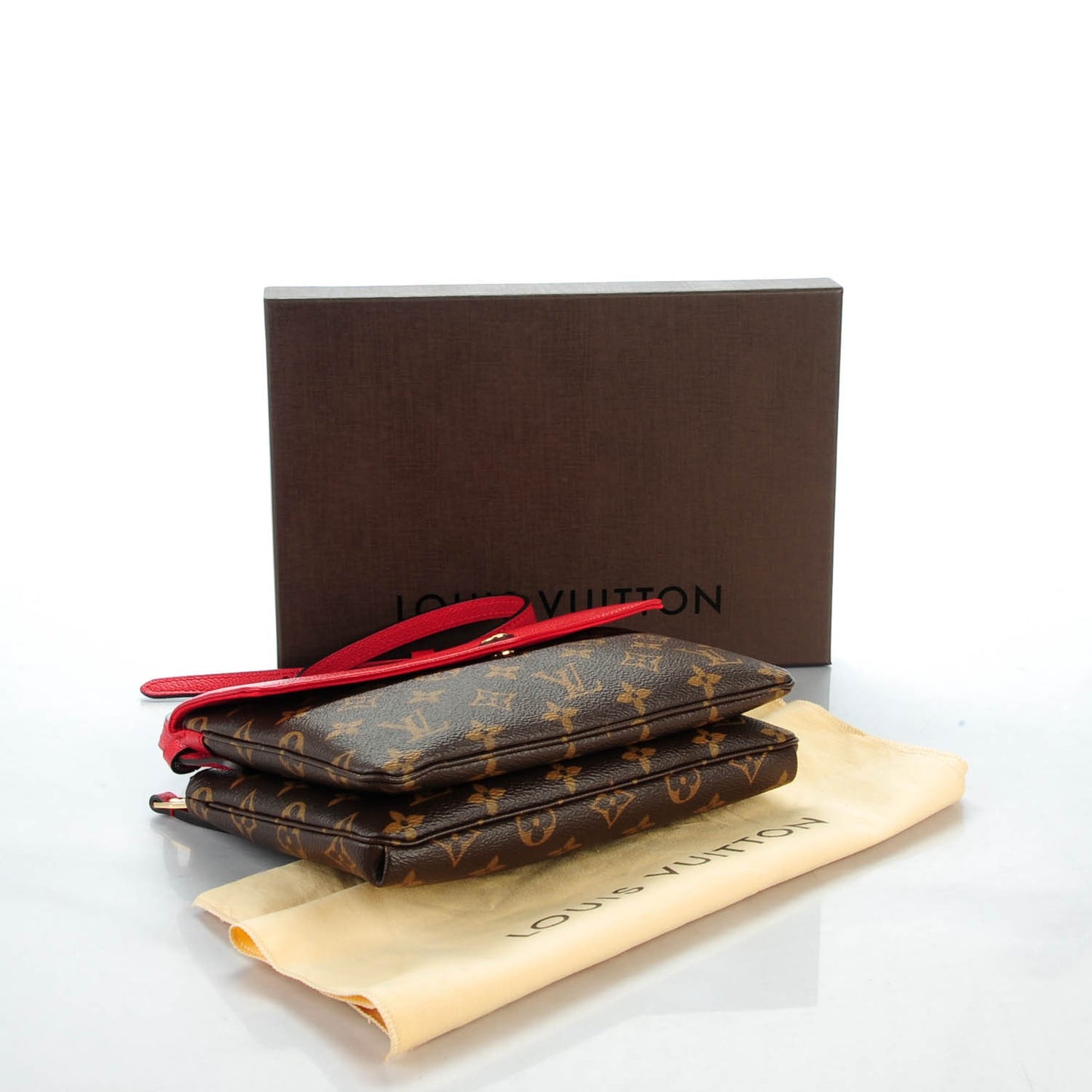 Monogram Twice Pochette Cherry