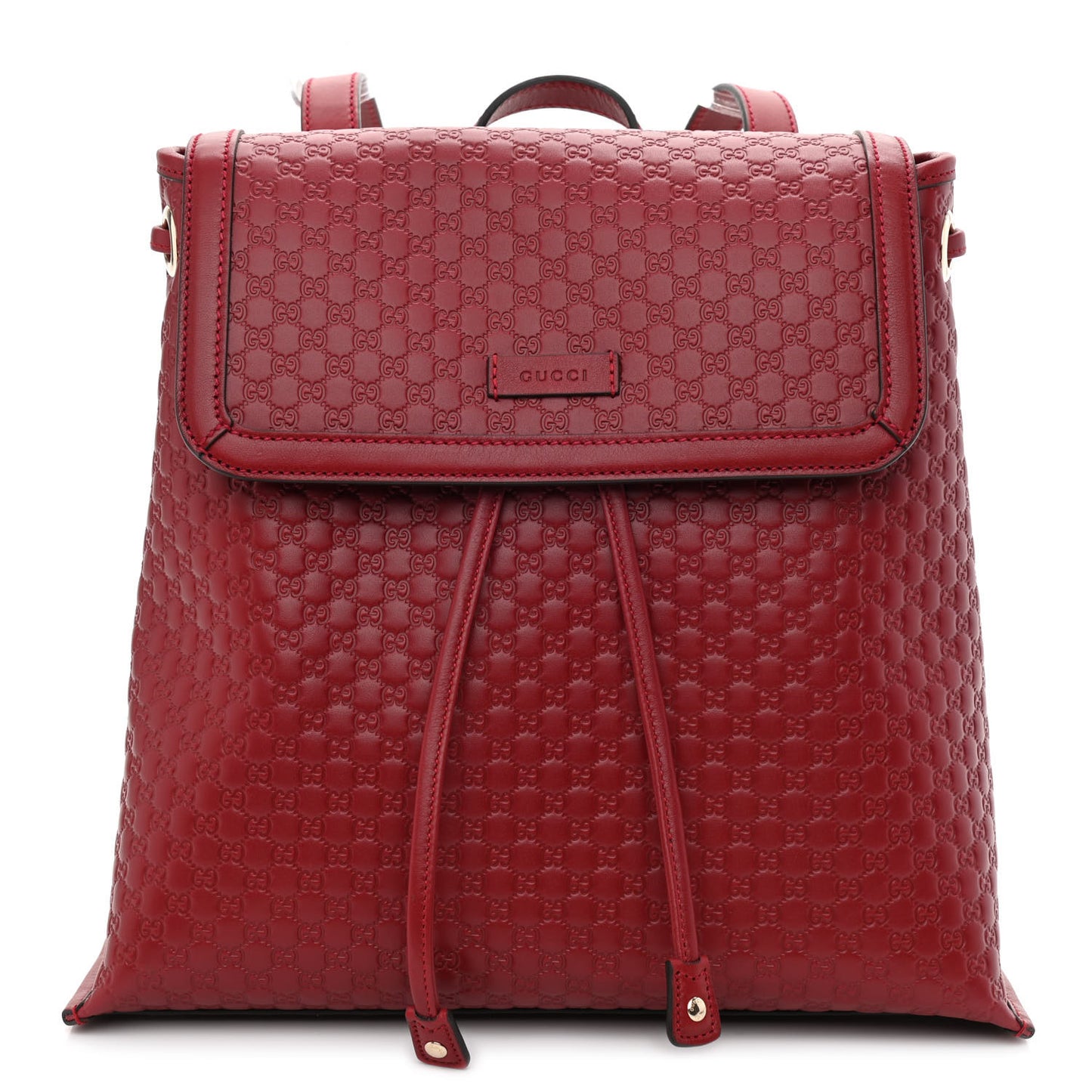Microguccissima Drawstring Backpack Red