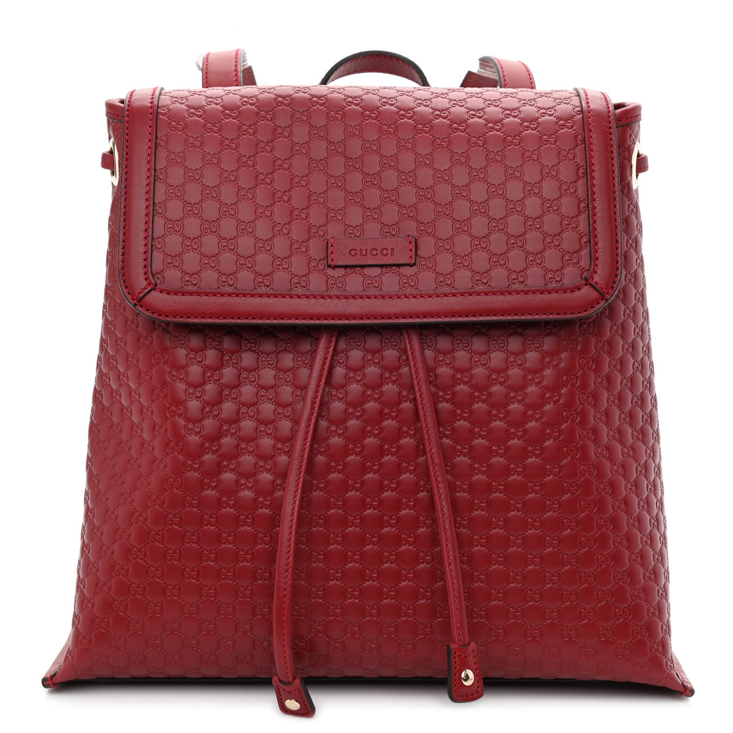 Gucci Microguccissima Drawstring Backpack Red 1 of 10
