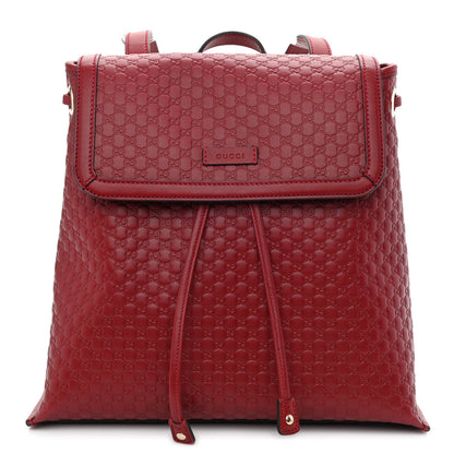 Gucci Microguccissima Drawstring Backpack Red 1 of 10