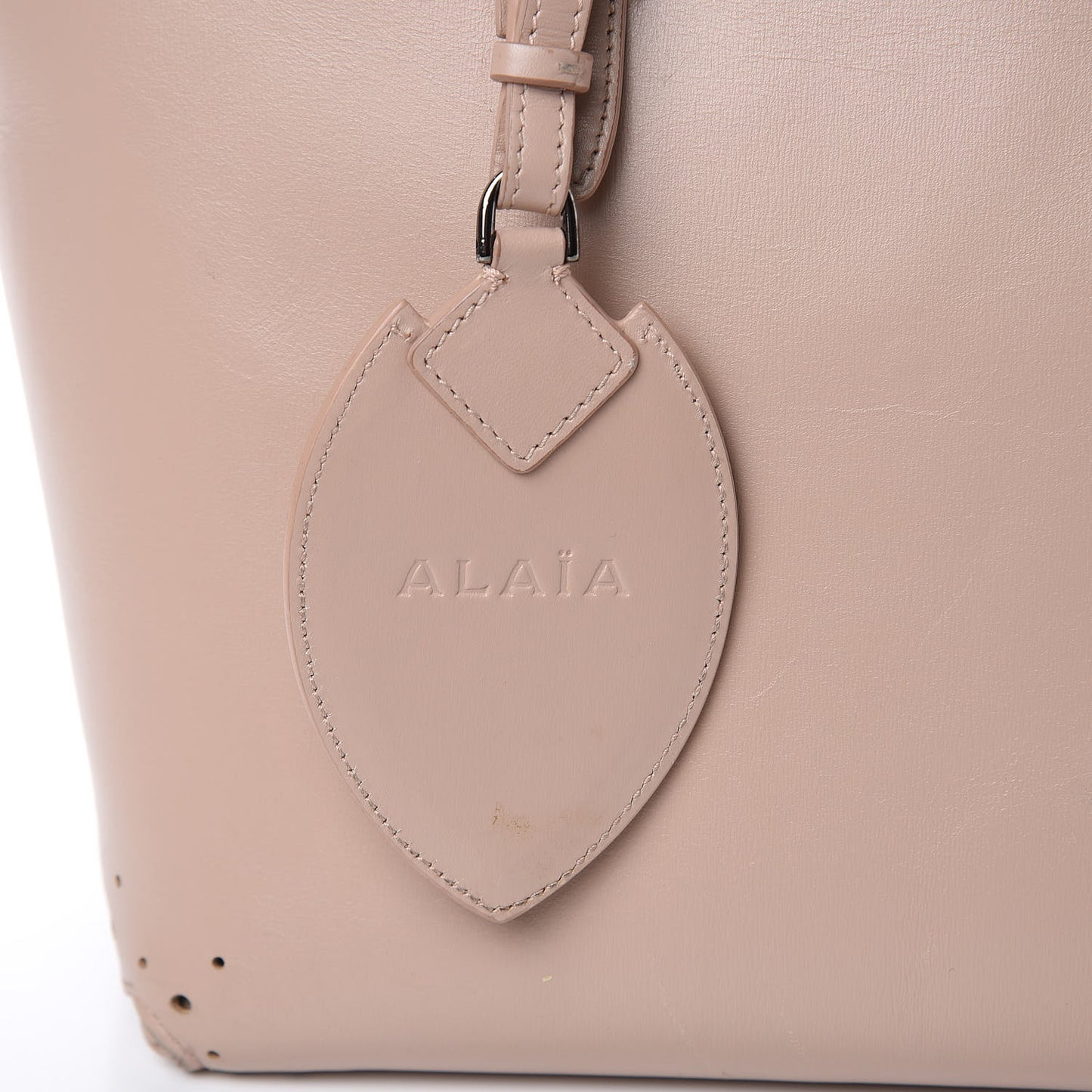 Calfskin Scalloped Trim Bag Blush