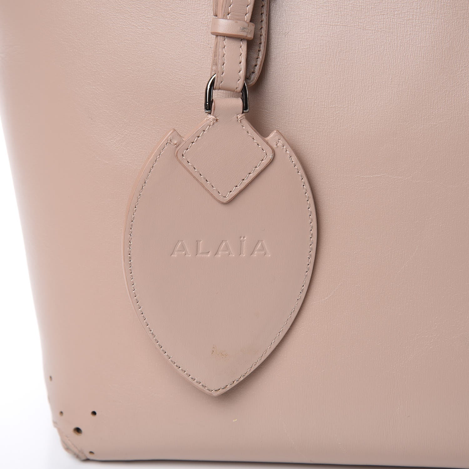 Alaia Calfskin Scalloped Trim Bag Blush 12 of 18