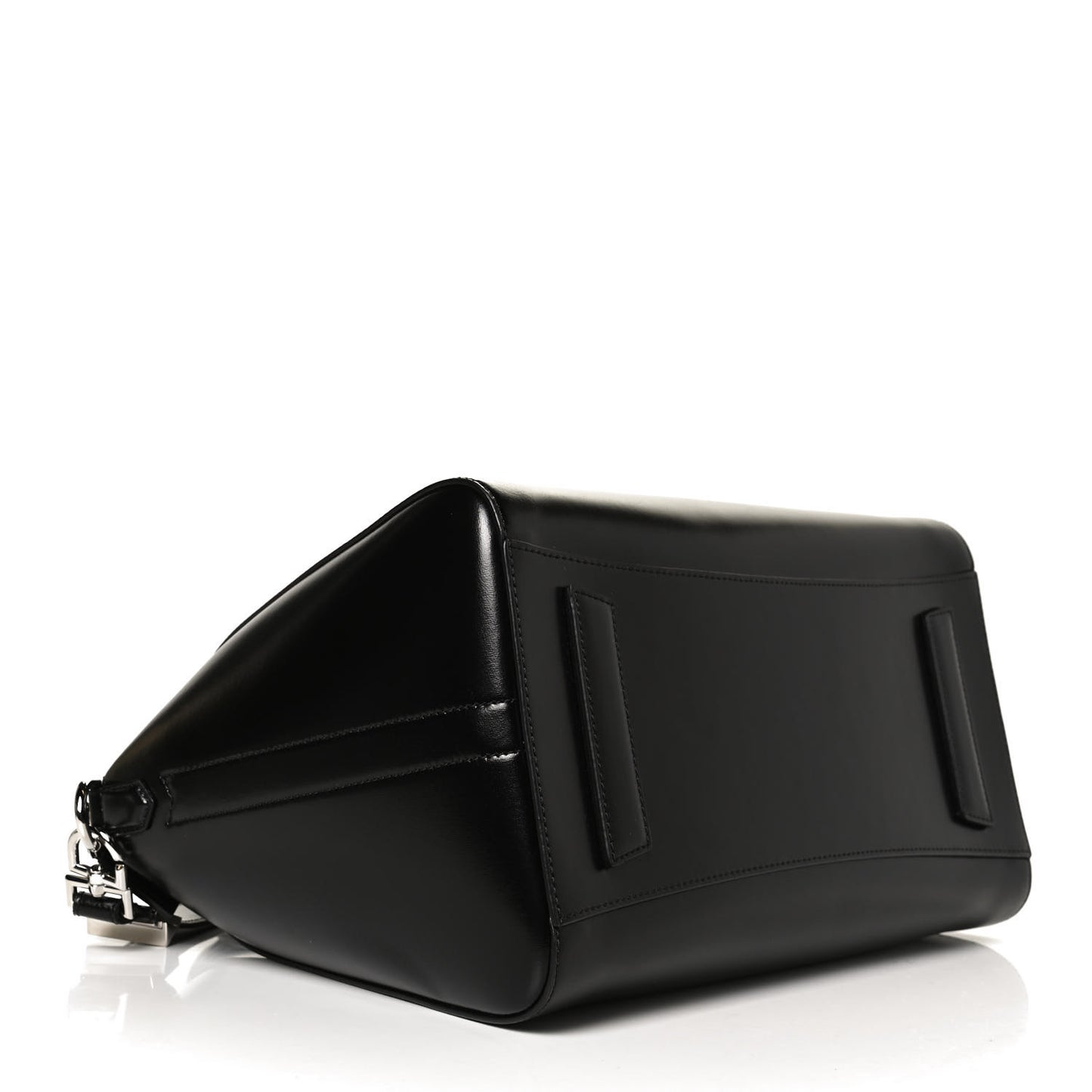 Shiny Lord Calfskin Medium Antigona Black