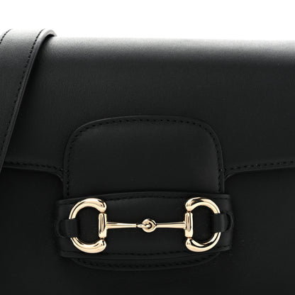 Gucci Arabella Calfskin Horsebit 1955 Shoulder Bag Black 7 of 12