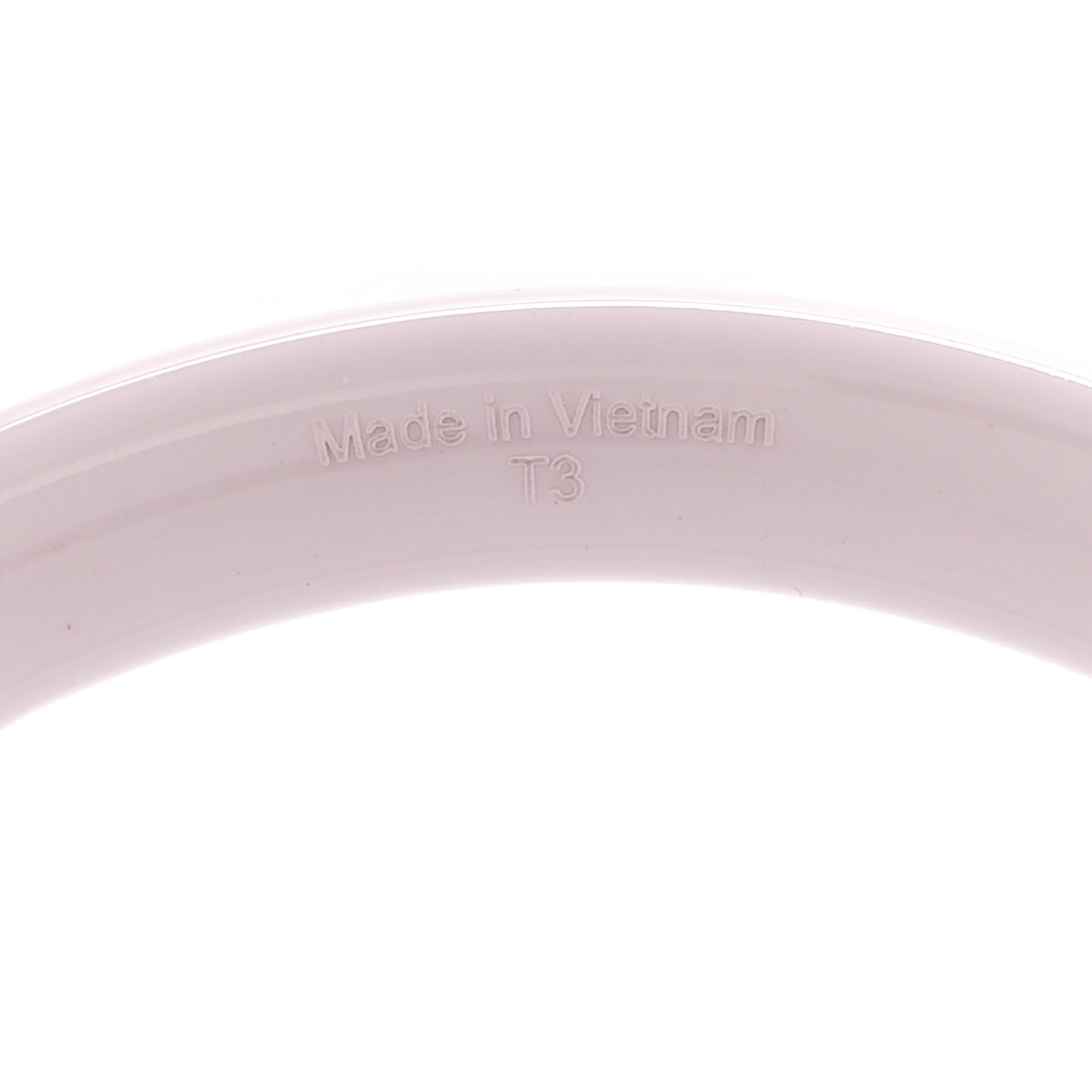 Lacquered Wood H Equipe PM Bangle Bracelet T3 Faubourg Pastel