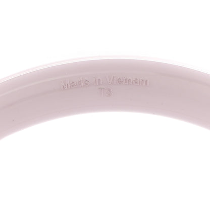 Hermes Lacquered Wood H Equipe PM Bangle Bracelet T3 Faubourg Pastel 5 of 6