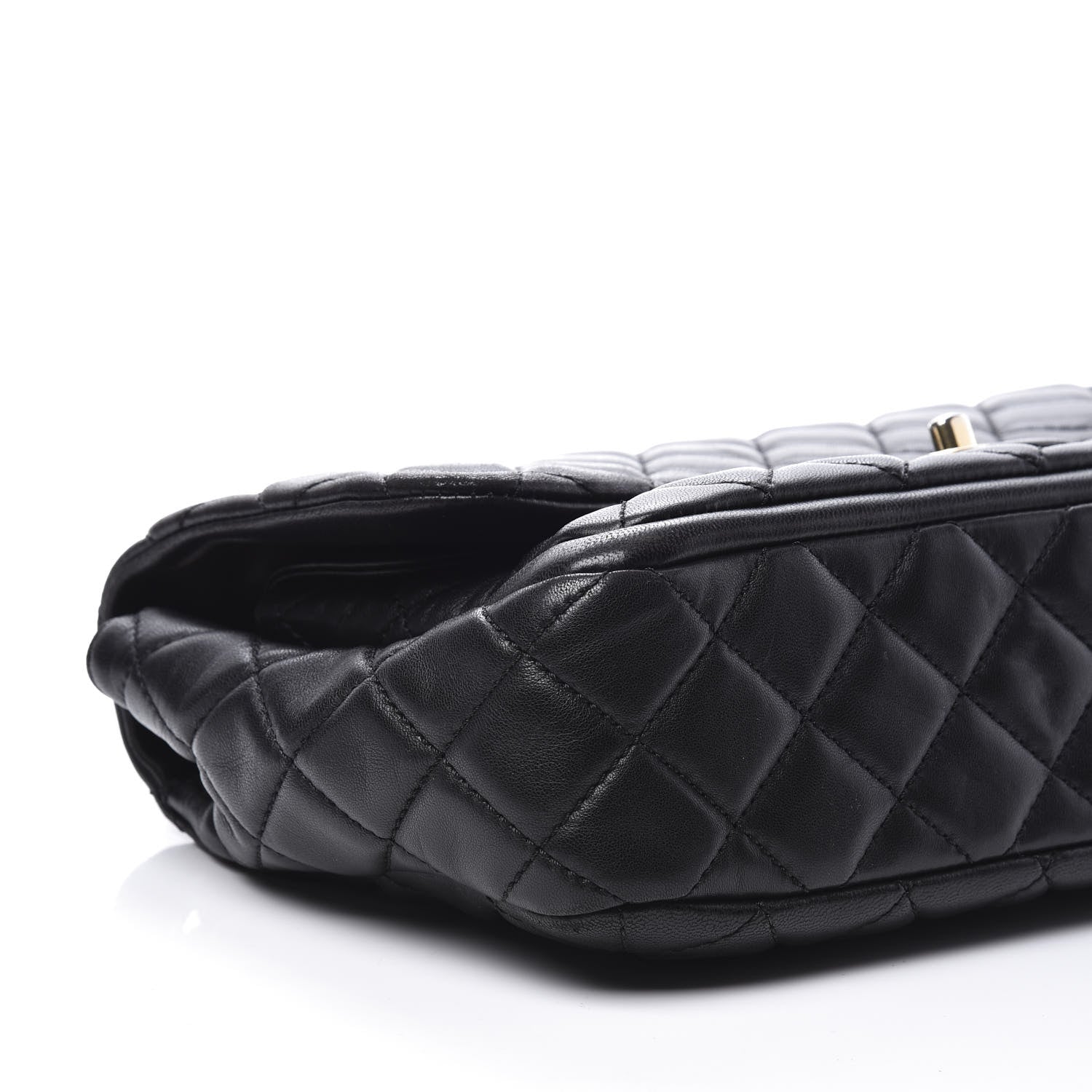 Chanel Lambskin Quilted Large Now and Forever Flap Black 5 of 10