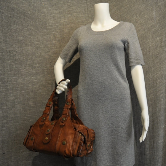 Chloe Calfskin Silverado Shoulder Bag Tan 2 of 11