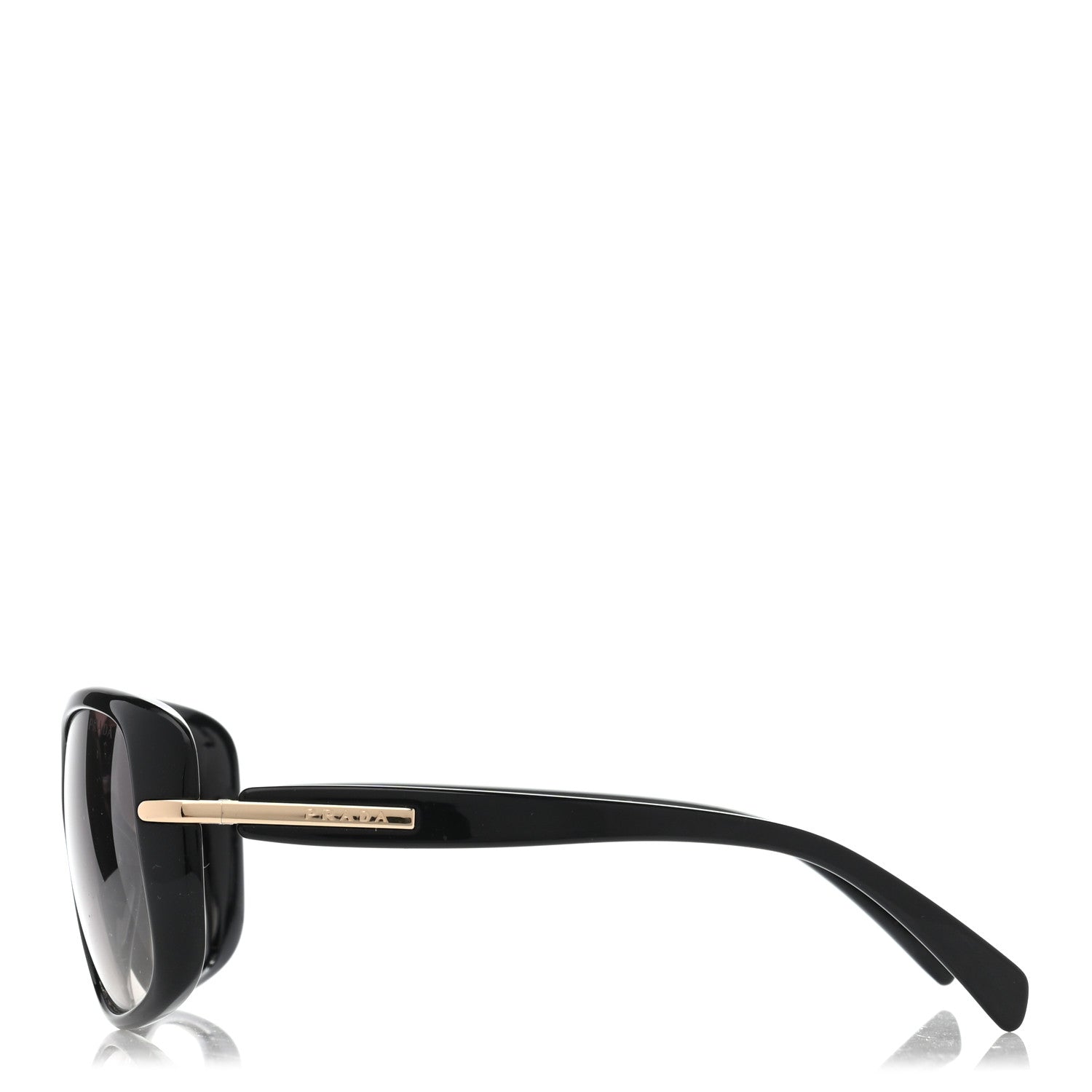 Prada Acetate Square Sunglasses SPR 08O Black 3 of 8