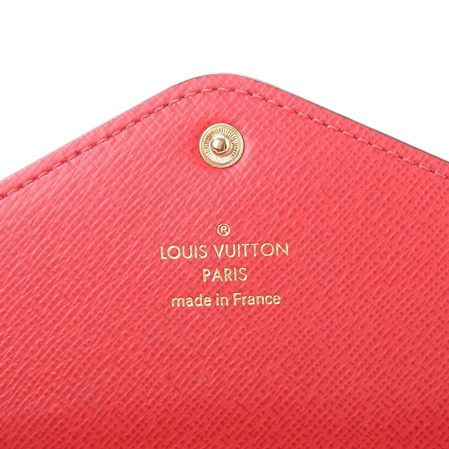 Louis Vuitton Damier Ebene Josephine Wallet Red 9 of 13