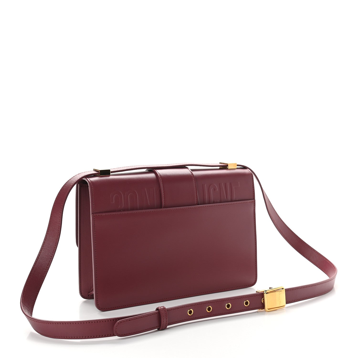 Christian Dior Smooth Calfskin 30 Montaigne Flap Bag Fuchsia 3 of 8