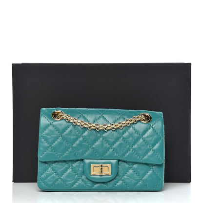 Chanel Aged Calfskin Quilted 2.55 Reissue Mini Flap Green 12 of 12