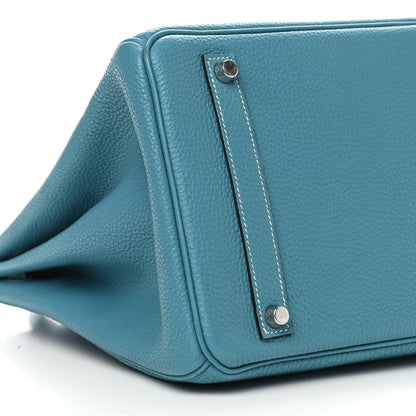 Hermes Togo Birkin 35 Blue Jean 10 of 11