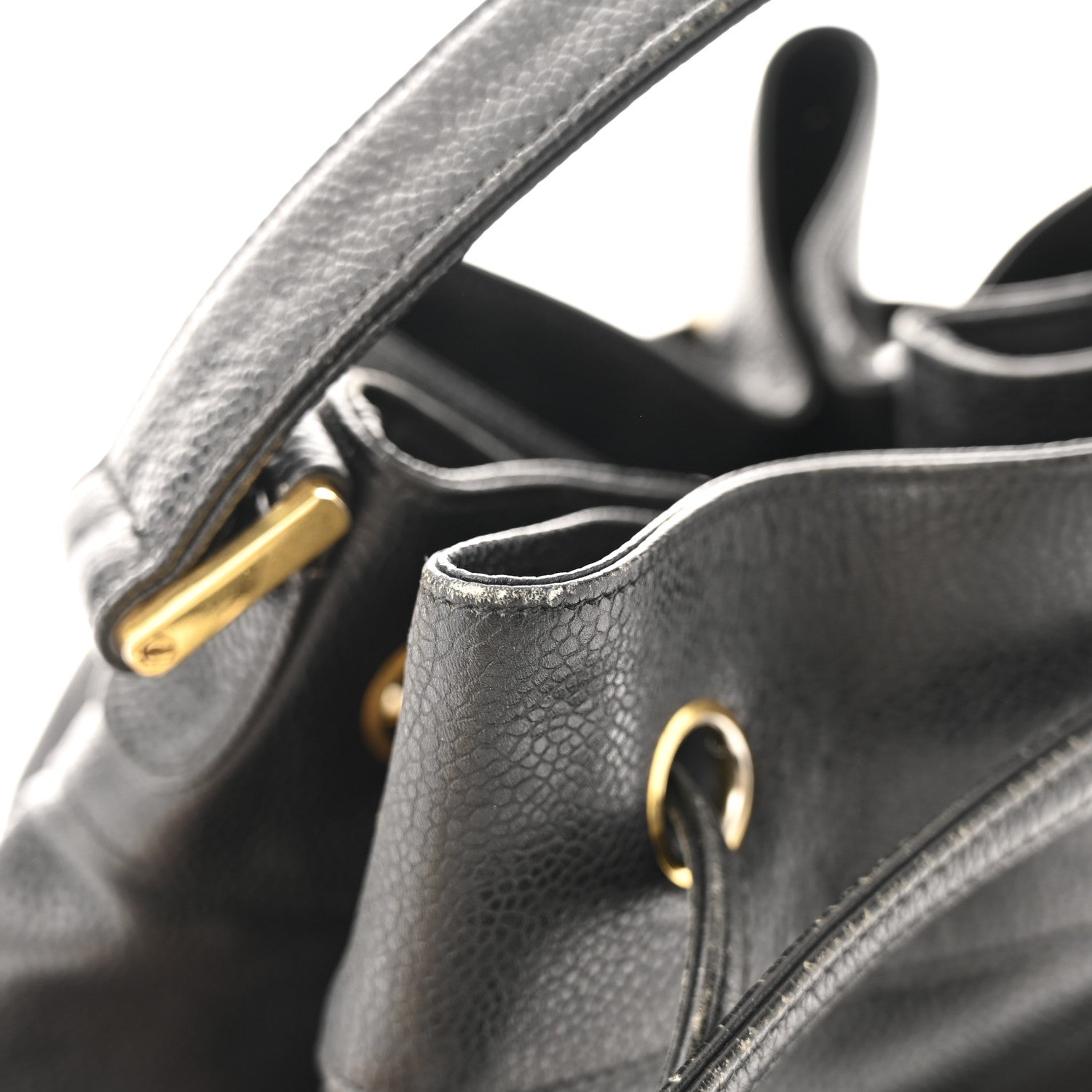 Chanel Caviar Quilted Drawstring Backpack Black 14 of 15