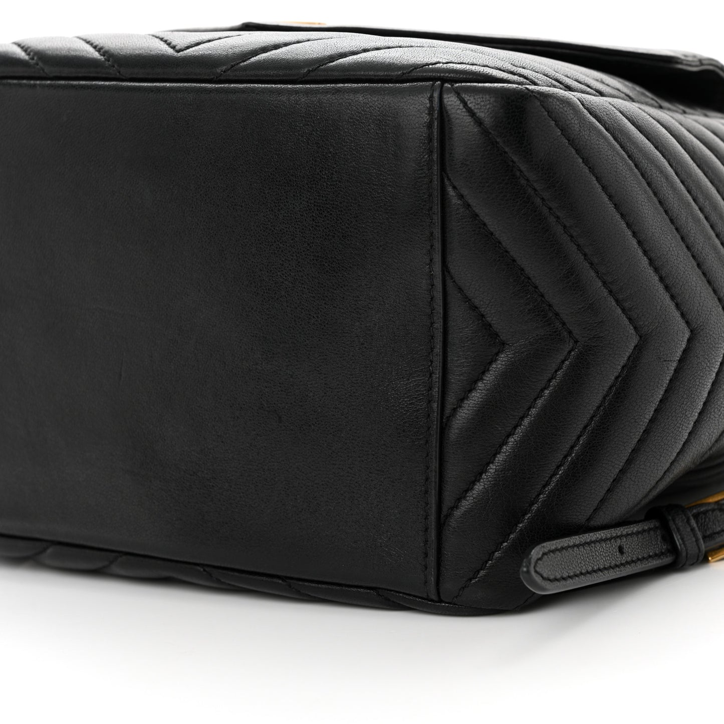 Lambskin Matelasse Monogram Joe Backpack Black