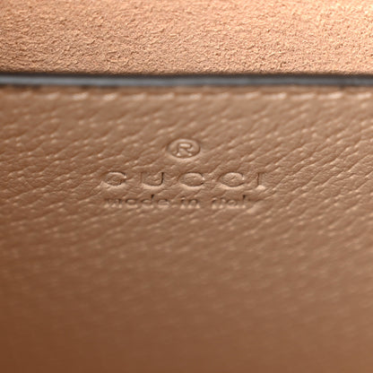 Gucci Textured Dollar Calfskin Web Small Diana Tote Bag Oatmeal Vintage Green 7 of 10