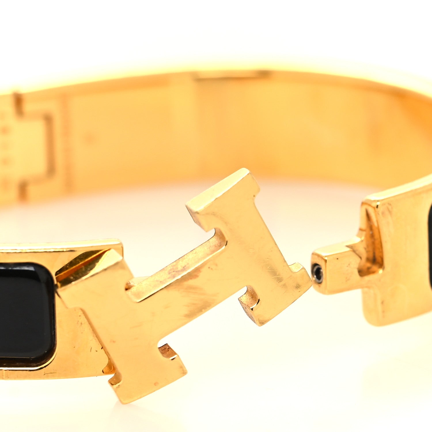 Hermes Enamel Narrow Clic Clac H Bracelet PM Black 4 of 5