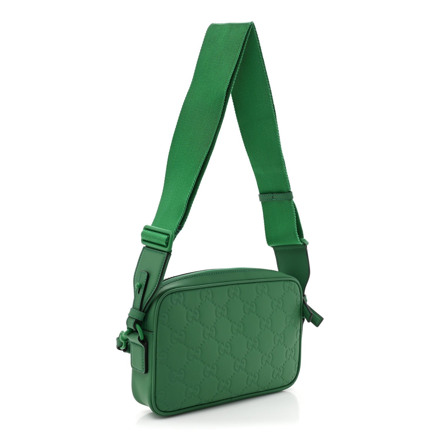 Gucci Rubber Effect Monogram GG Crossbody Bag New Shamarock 3 of 10