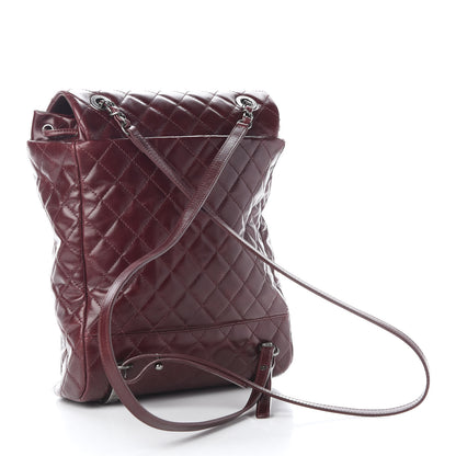 Chanel Calfskin Quilted Large Salzburg Mountain Backpack Burgundy 3 of 9
