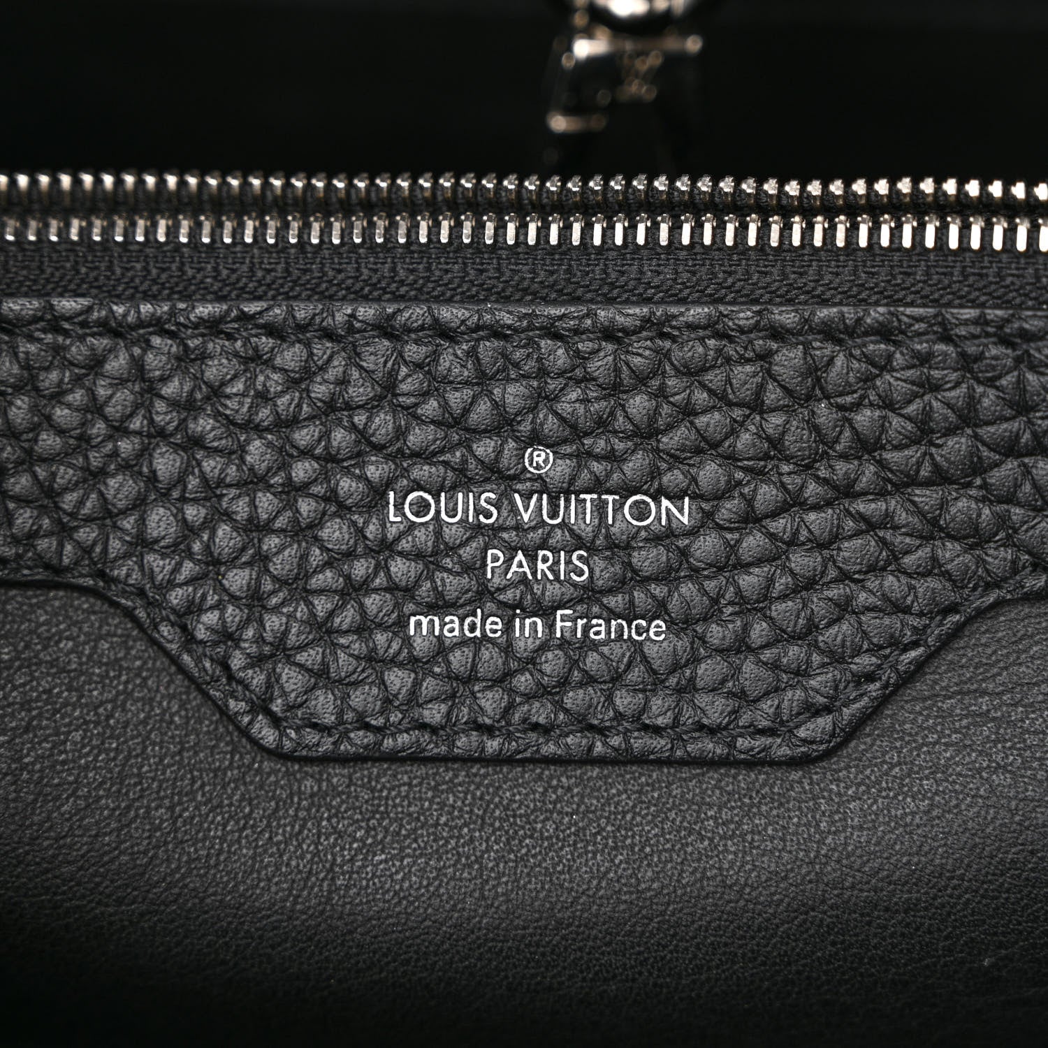 Louis Vuitton Taurillon Snakeskin Capucines MM Black 6 of 12