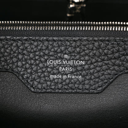 Louis Vuitton Taurillon Snakeskin Capucines MM Black 6 of 12